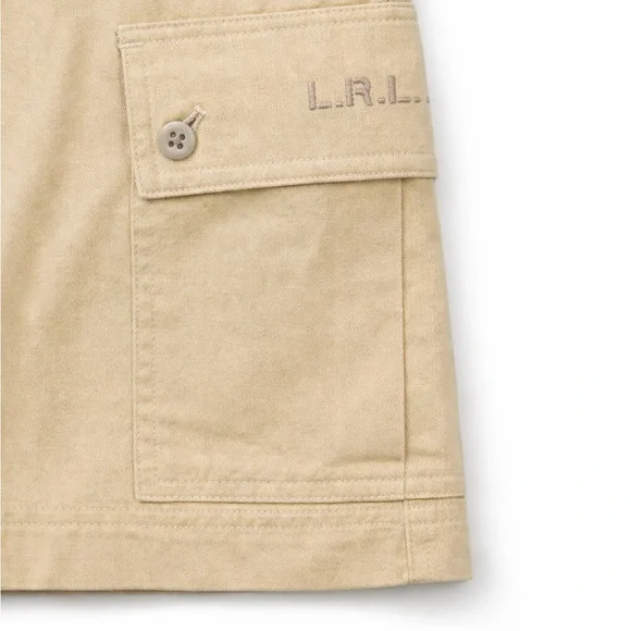Lauren Ralph Lauren Cargo Skirt Khaki Tan Cotton Utility Mini Size 6 - Picture 3 of 6
